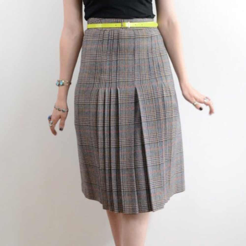 Vintage plaid skirt